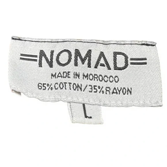 Nomad Made in Morocco Orange and Black Sleeveless Long‎ Cardigan Size L - Picture 4 of 4